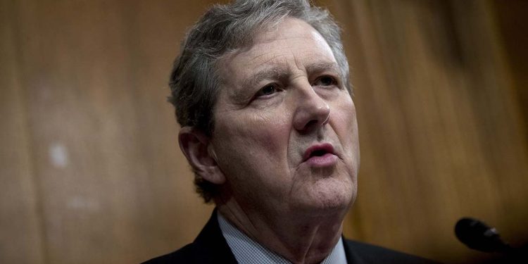 Sen. Kennedy advises ‘wobbly’ Biden to get tough on Iran after Israel attack: ‘Go on Amazon and buy a spine’