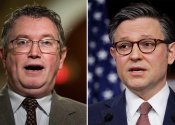 Massie threatens to oust Speaker Johnson if he doesn’t step down over foreign aid plan