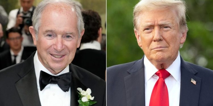 Billionaire CEO Schwarzman changes course and backs Trump citing rising antisemitism as top concern
