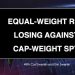DP Trading Room: Equal-Weight Losing Against Cap-Weight SPY