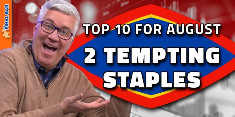 Top Ten Charts for August: Two Tempting Consumer Staples Names