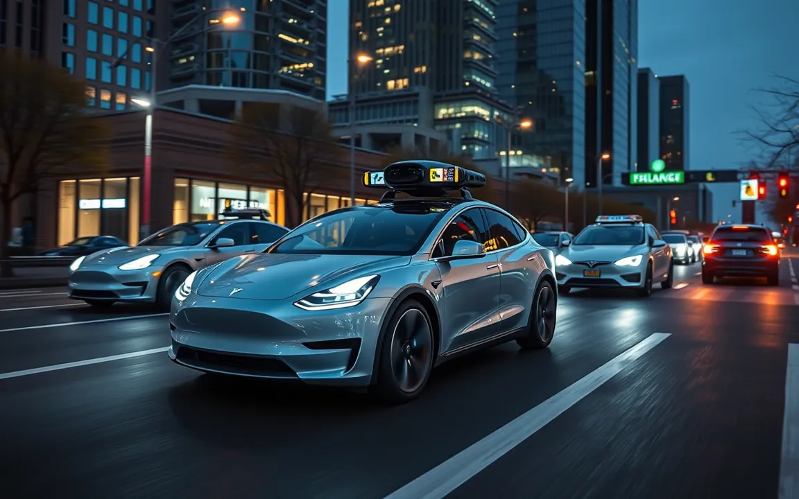 AI generated image of a robotaxi