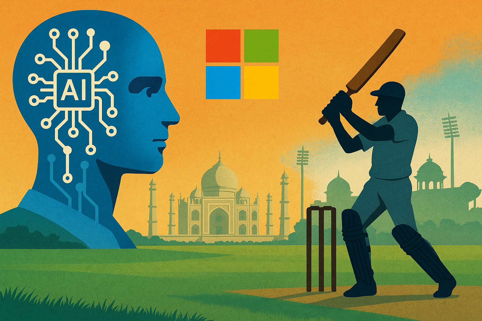 Microsoft CEO blends AI and cricket passion in India visit